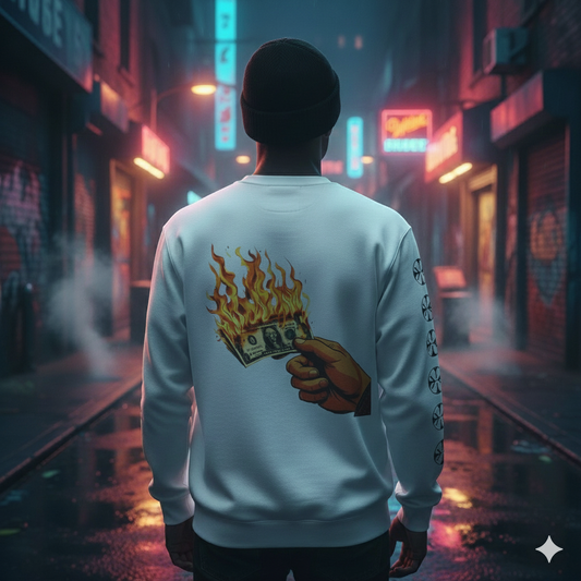 Burning Cash – Oversized Streetwear Sweater by x-streets x-streets™