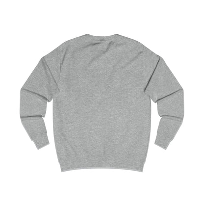 Oversized streetwear sweater by x-streets with “Circle Flame” design – bold flame print on back, organic cotton blend, EU-made streetwear.
