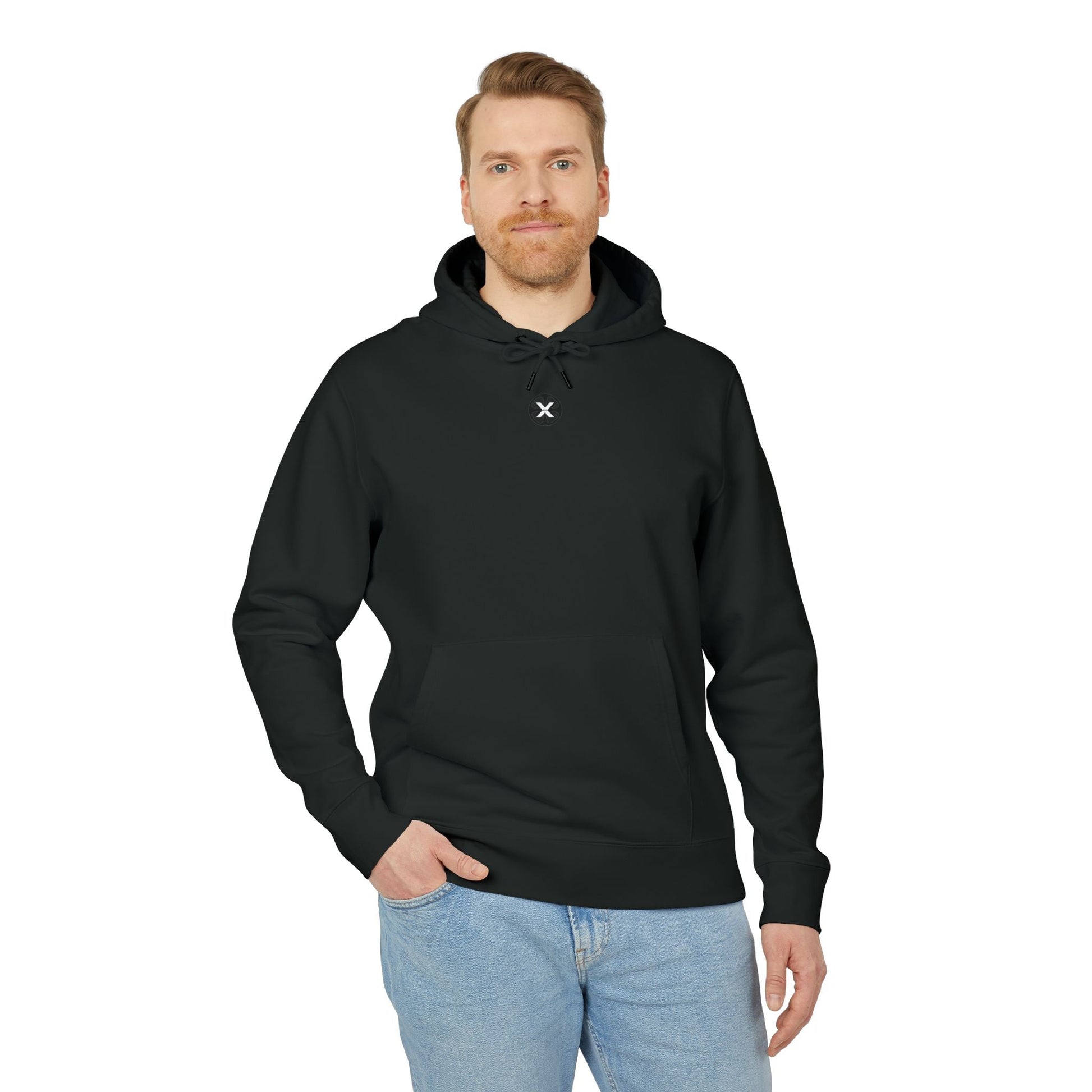 Oversized hoodie by x-streets with “Die With Memories” design – bold front and back print, organic and recycled materials, EU-made streetwear.