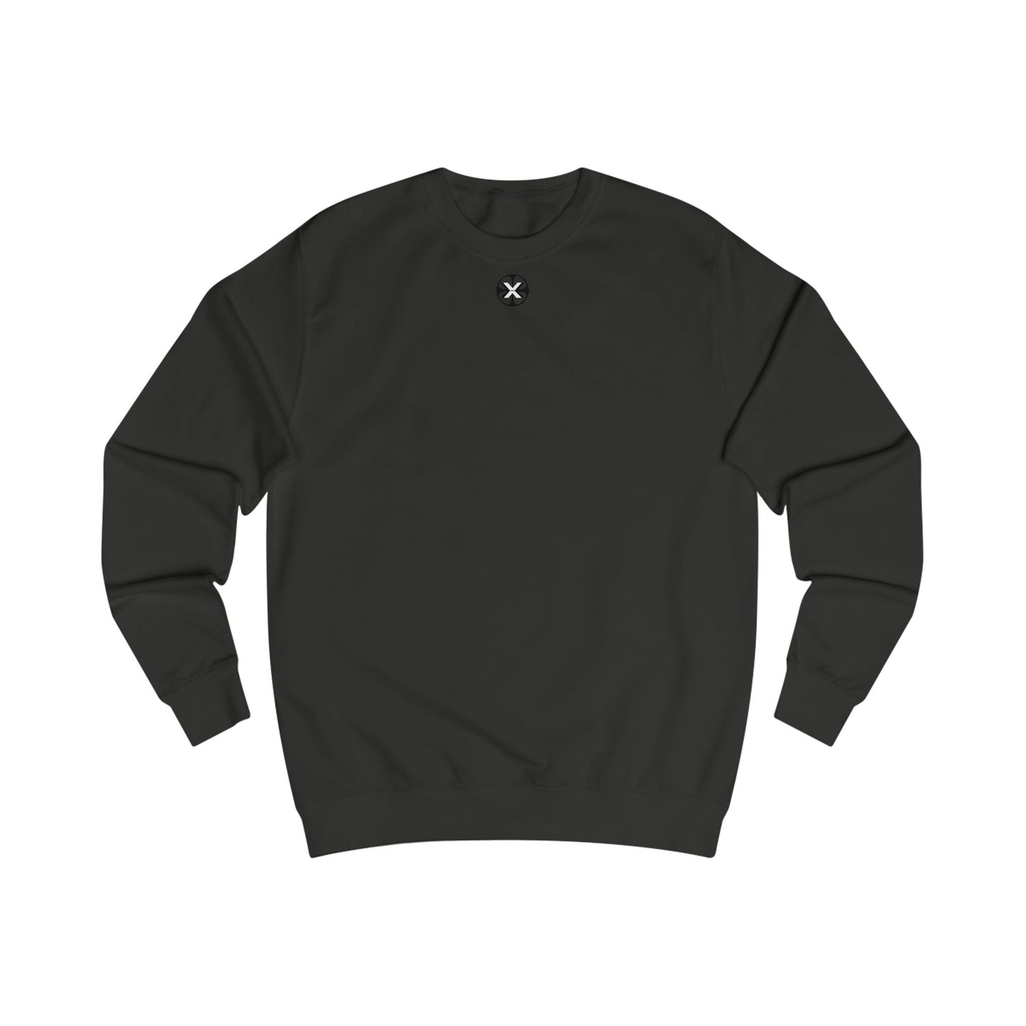 Oversized streetwear sweater by x-streets with “Memento Mori” design – philosophical back print, heavyweight cotton blend, EU-made streetwear.