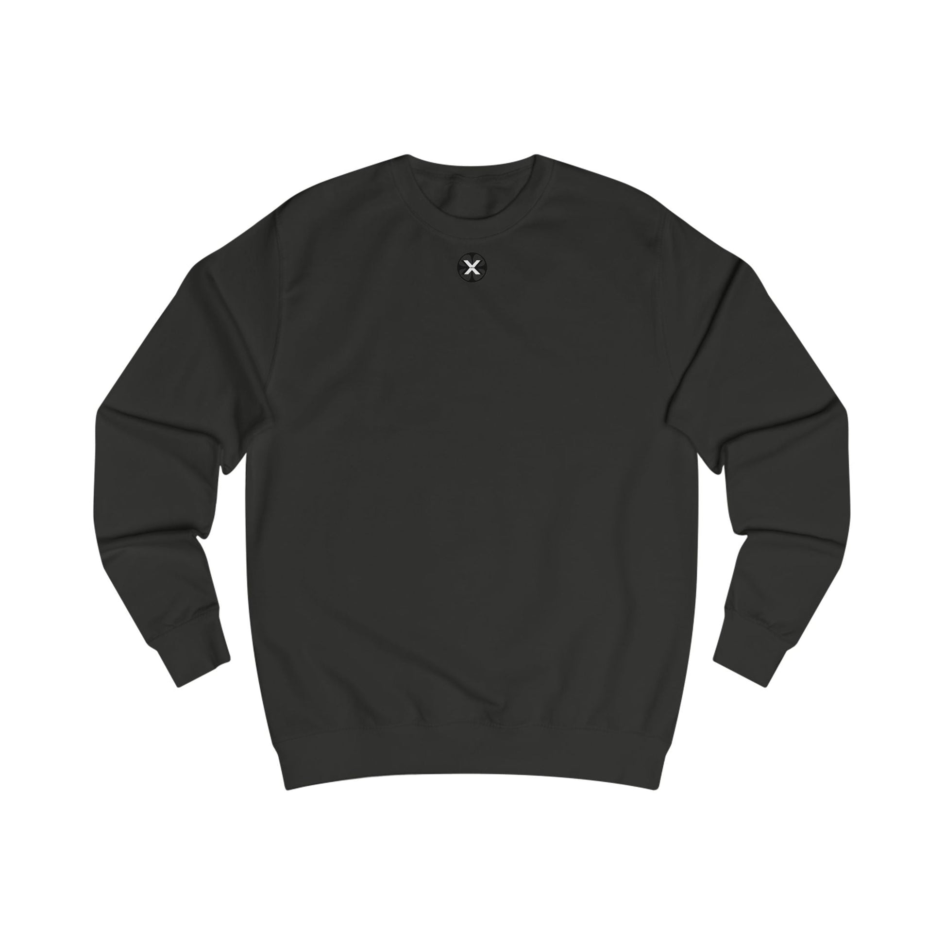 Oversized streetwear sweater by x-streets with “Memento Mori” design – philosophical back print, heavyweight cotton blend, EU-made streetwear.