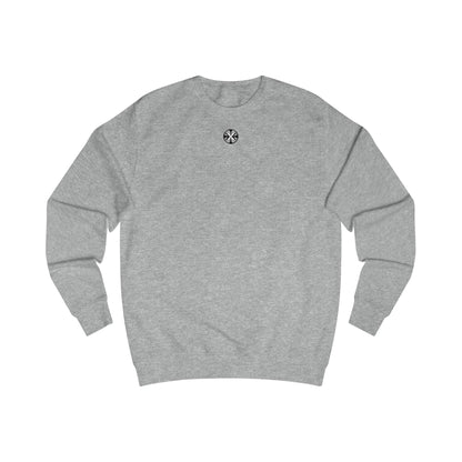 Oversized streetwear sweater by x-streets with “Memento Mori” design – philosophical back print, heavyweight cotton blend, EU-made streetwear.