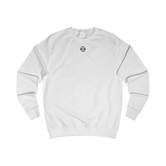 Oversized streetwear sweater by x-streets with “Memento Mori” design – philosophical back print, heavyweight cotton blend, EU-made streetwear.