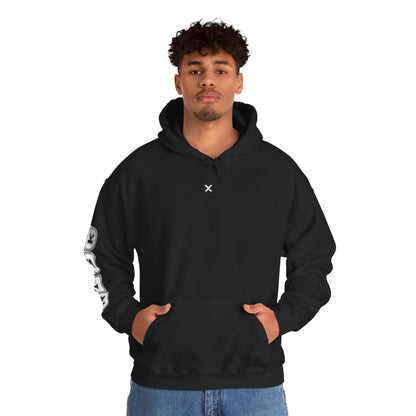 Oversized hoodie by x-streets with bold “Risk” artwork – cotton-poly blend, front and back DTG print, made in the EU for fearless fits.