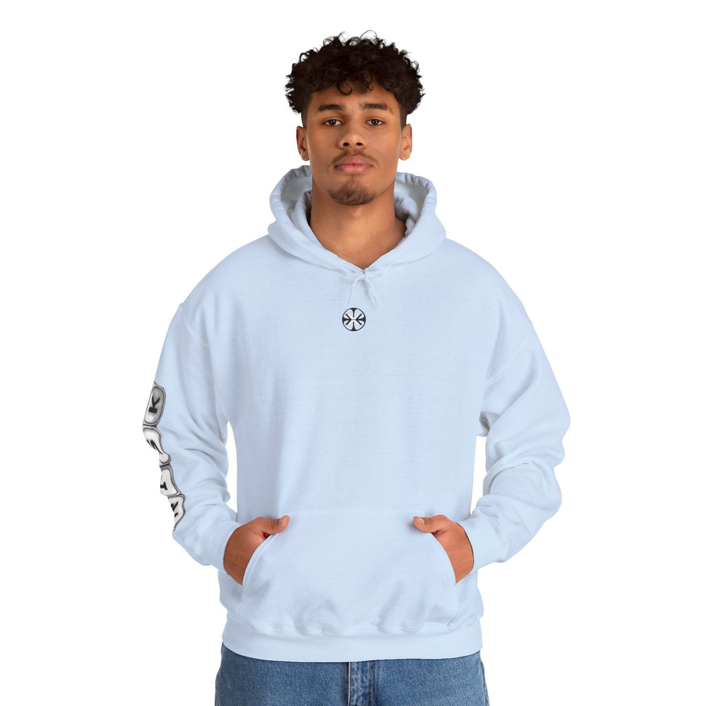 Oversized hoodie by x-streets with bold “Risk” artwork – cotton-poly blend, front and back DTG print, made in the EU for fearless fits.