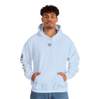 Oversized hoodie by x-streets with bold “Risk” artwork – cotton-poly blend, front and back DTG print, made in the EU for fearless fits.
