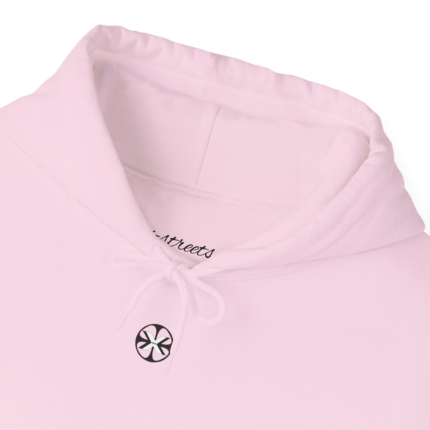 Oversized hoodie by x-streets with bold “Risk” artwork – cotton-poly blend, front and back DTG print, made in the EU for fearless fits.