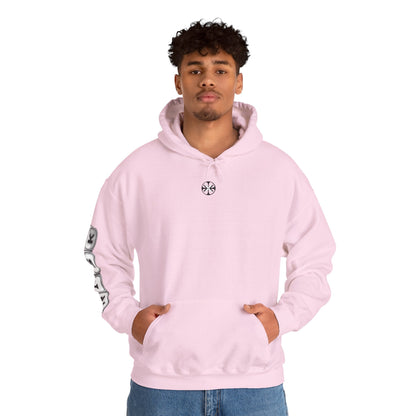 Oversized hoodie by x-streets with bold “Risk” artwork – cotton-poly blend, front and back DTG print, made in the EU for fearless fits.