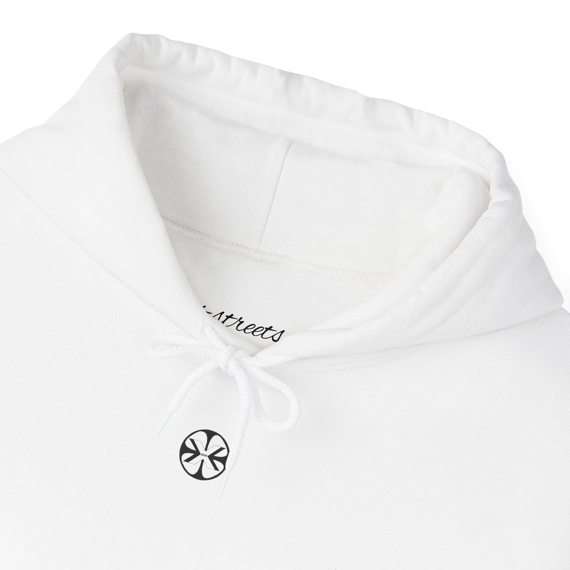 Oversized hoodie by x-streets with bold “Risk” artwork – cotton-poly blend, front and back DTG print, made in the EU for fearless fits.